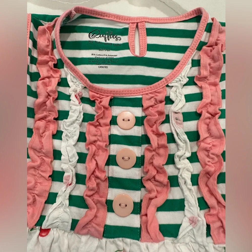 Ruffles by Tutu and Lulu Cherry Watermelon sundress